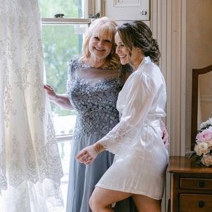 Bride Satin Robe - worn once! Ready for the next bride